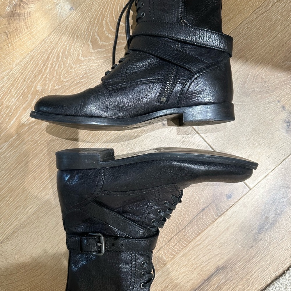 Prada lace up booty with side zip 9 1/2 - Picture 2 of 4